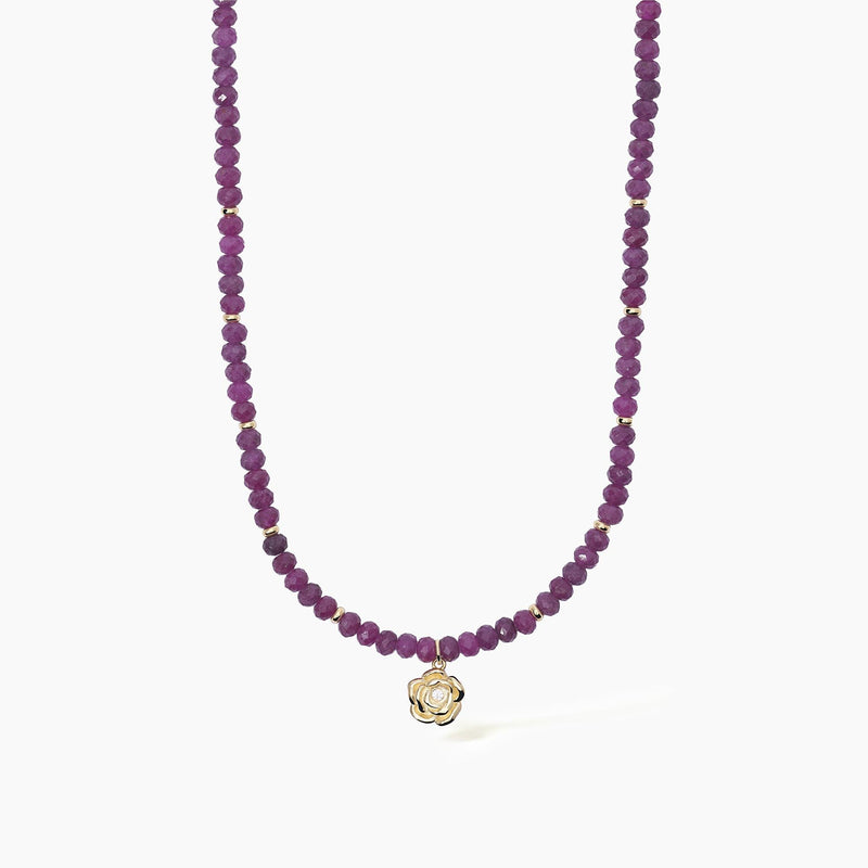 Mabina Gioielli La Vie En Rose Collana Donna Con Rubini Referenza 553518