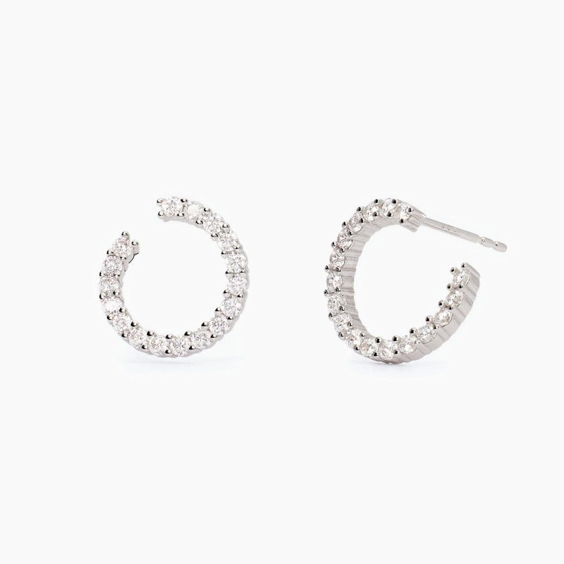 Mabina Gioielli Futuristica Orecchini Argento 925 E Zirconi Referenza 563755