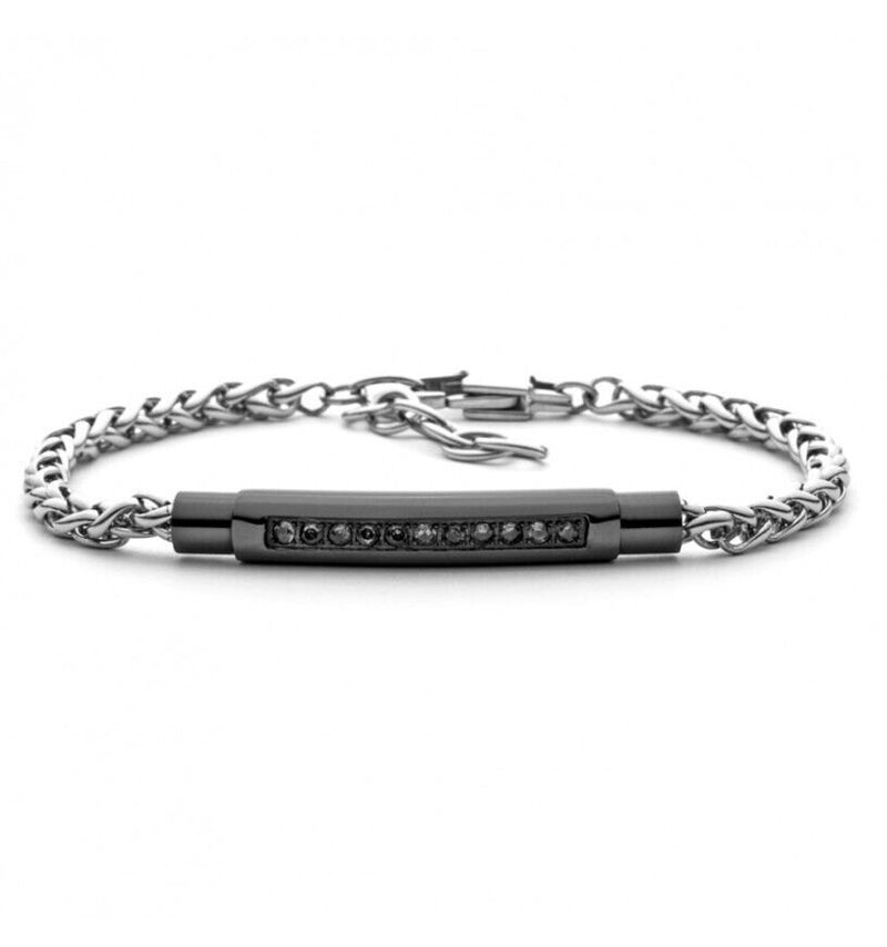 4us Cesare Paciotti Bracciale Uomo Acciaio 4ubr5609 Nuovo