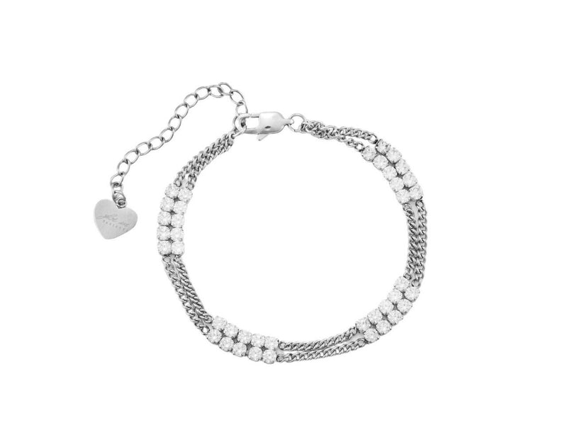 4us Cesare Paciotti Tennis Bracciale Donna 4UBR7140W Nuovo