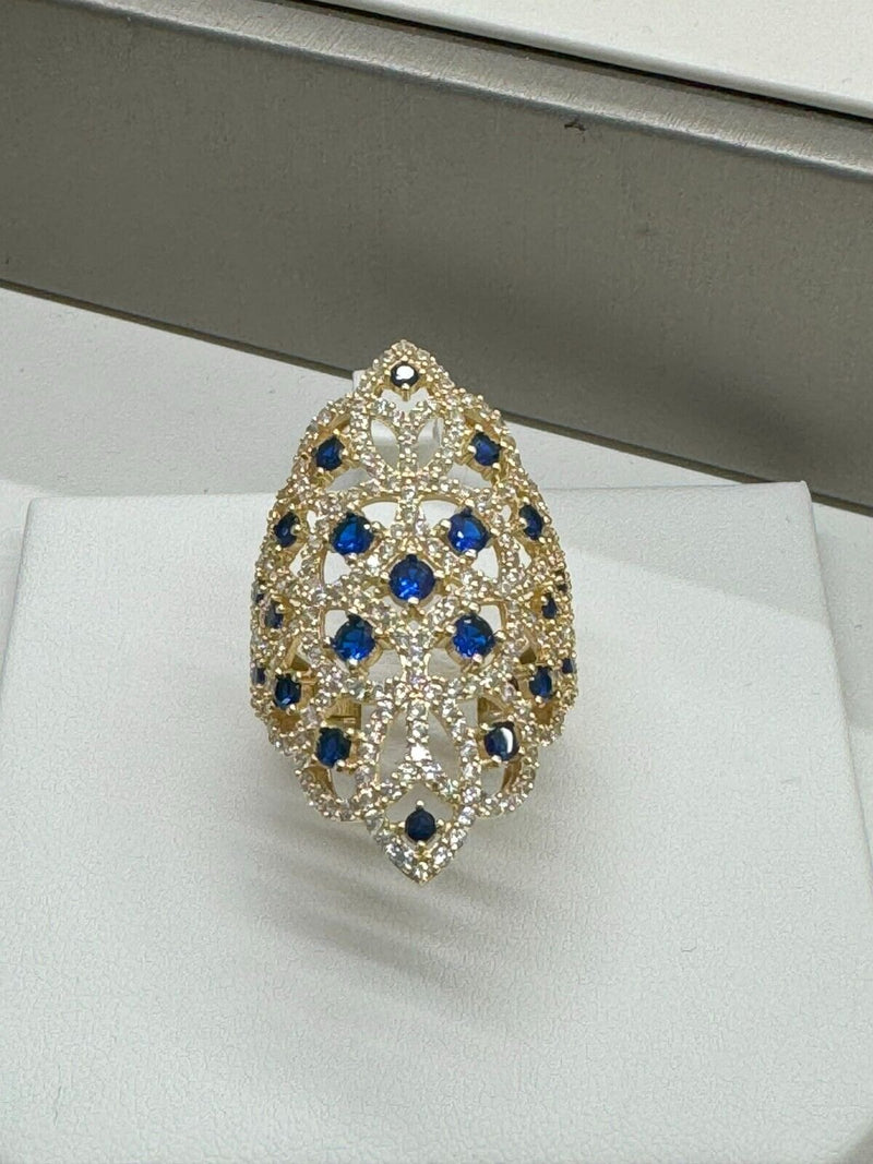 Anello Donna, Oro Giallo 18kt Titolo 750 Misura Dito 18,5 Grammi 8,28 Nuovo