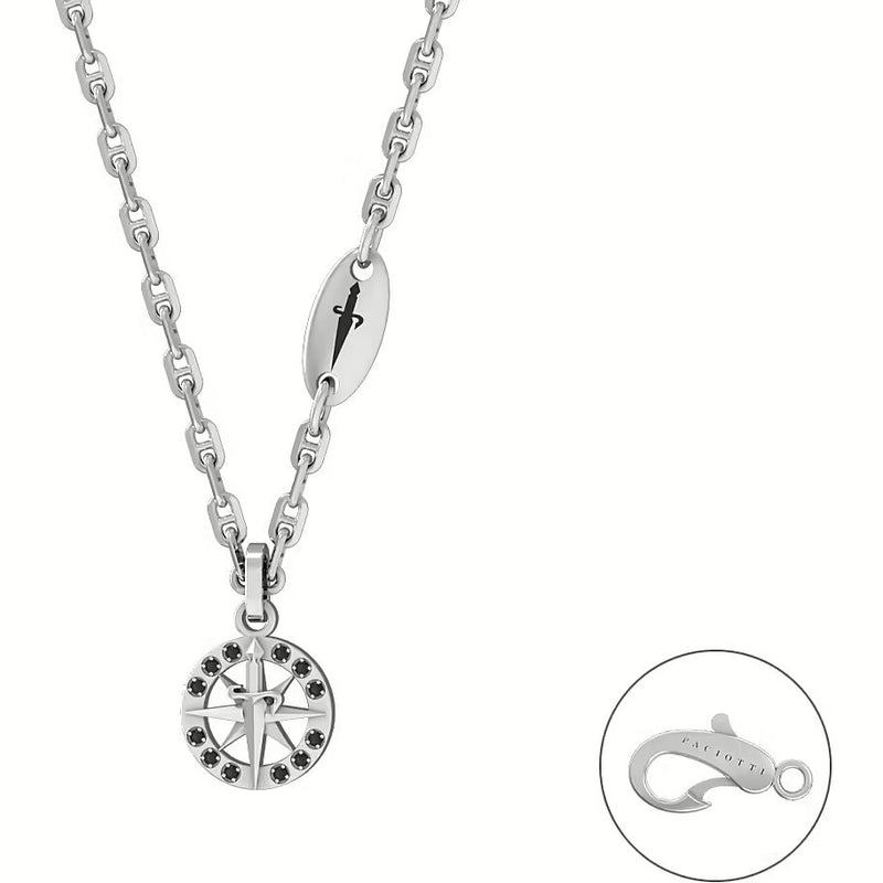 Cesare Paciotti Blaze Rosa Dei Venti Uomo Argento 925 Referenza JPCL5063B