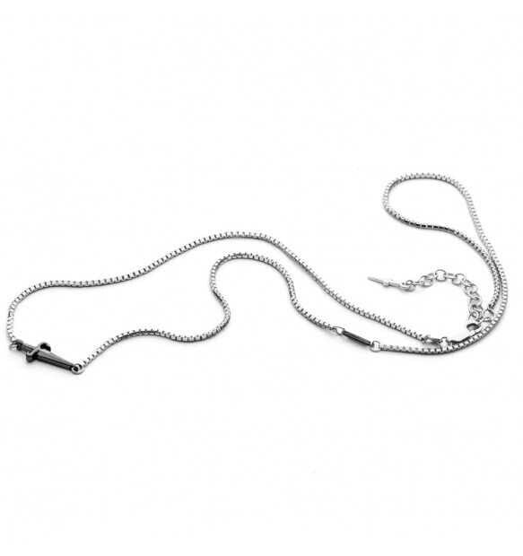 Cesare Paciotti Collana Uomo Argento 925 Referenza Jpcl2293b Nuova