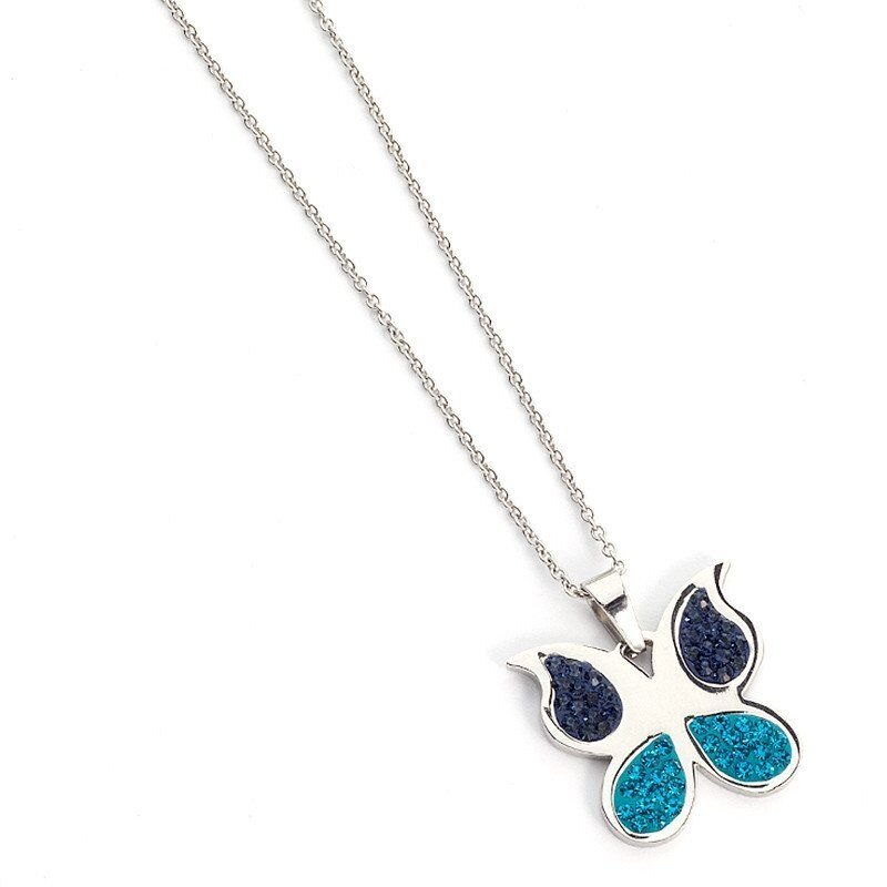Collana Boccadamo Mya Farfalle Acciaio E Strass Fagr12