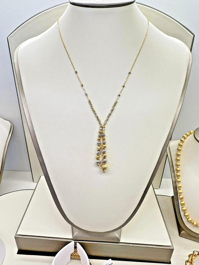 Collana Donna In Oro Giallo E Bianco 18kt Titolo 750 Grammi 5,90