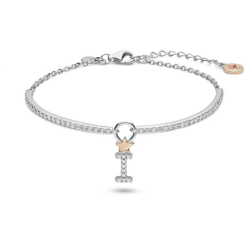 Comete Gioielli Bracciale Stella Lettera I BRA185 Argento 925