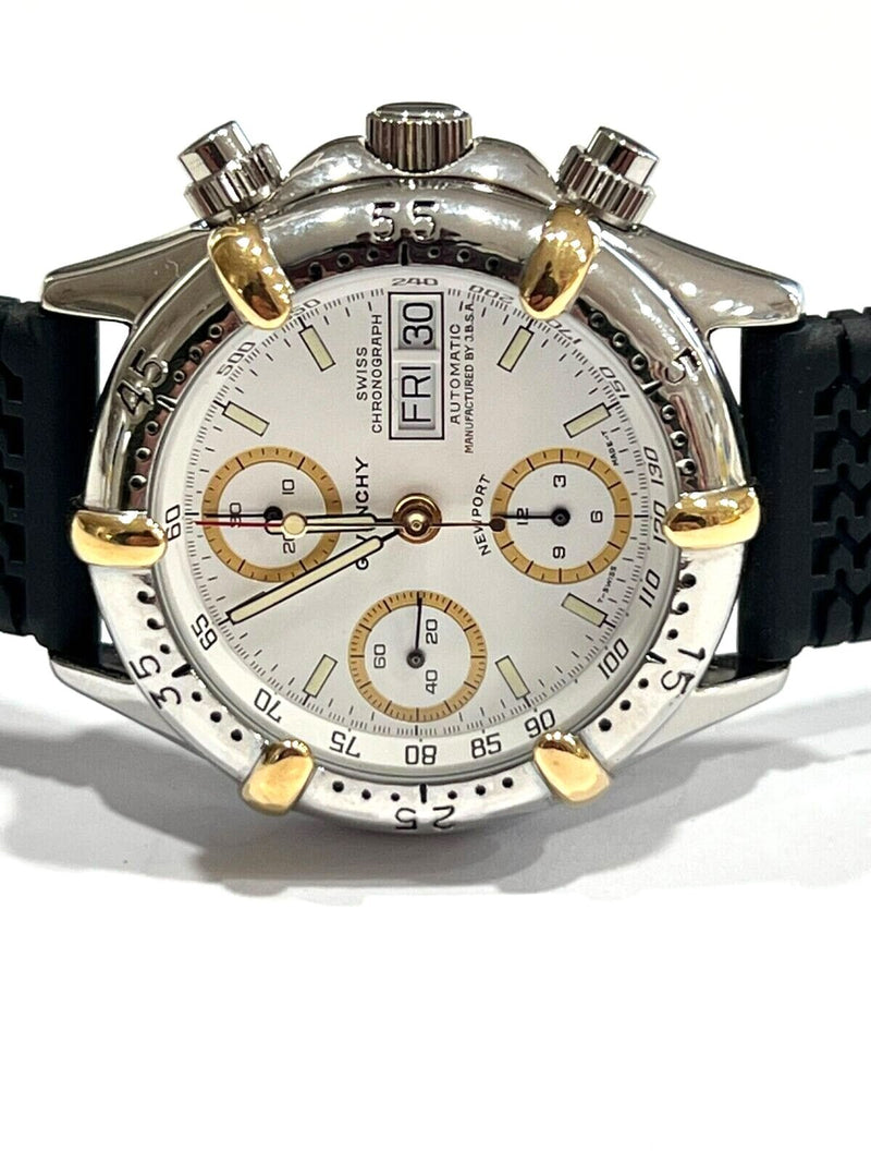 GIVENCHY NEWPORT CRONO AUTOMATICO VALJOUX 7750 NUOVO FONDO DI MAGAZZINO