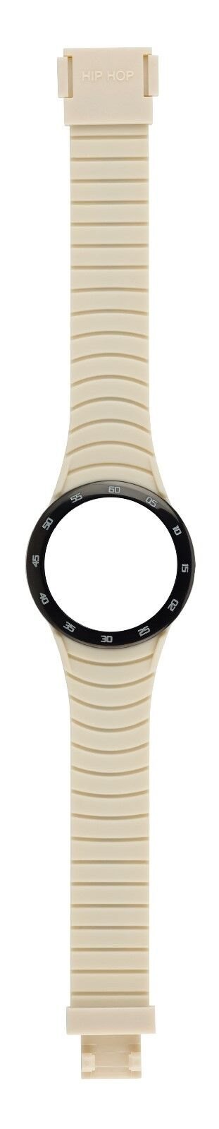 Hip Hop Metal Solare Parchment Cinturino Per Cassa Da 42 Mm Hbu0772 Nuovo