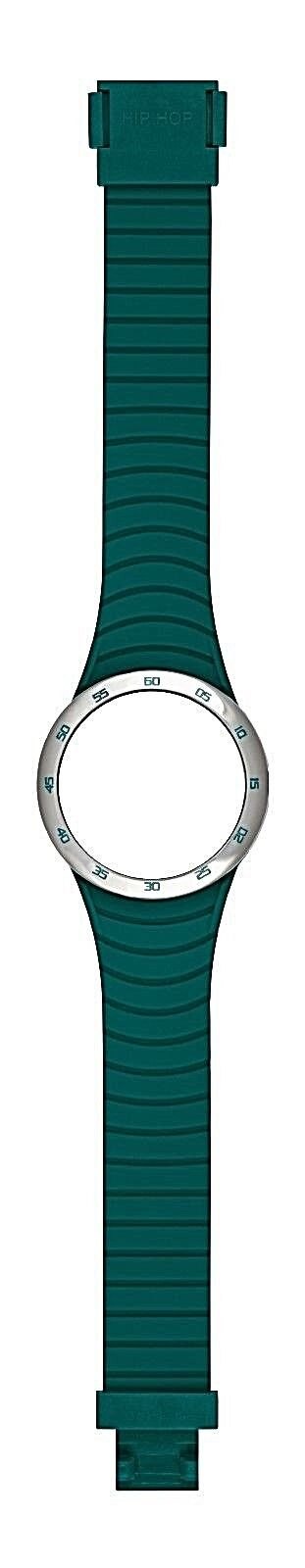 Hip Hop Metal Solare Shaded Spruce Cinturino Per Cassa Da 42 Mm Hbu0775 Nuovo