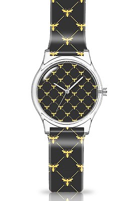 Jacob Mille Watch Bees Orologio+Pochette Unisex Quarz Nuovo