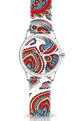 Jacob Mille Watch Chachemire Orologio+Pochette Unisex Quarz Nuovo