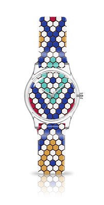 Jacob Mille Watch Geometric Orologio+Pochette Unisex Quarz Nuovo