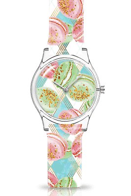 Jacob Mille Watch Macaron Orologio+Pochette Unisex Quarz Nuovo