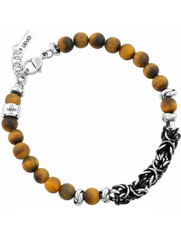 Liu Jo Bracciale Uomo In Acciaio Mlj281 Nuovo