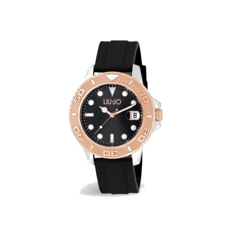 Liu Jo Night Silver/rose Gold Orologio Uomo Solo Tempo Tlj1879 Nuovo