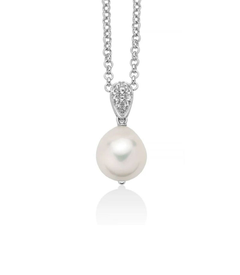 Miluna Collana Perla Coltivata Topazi E Argento 925 Pcl6537b