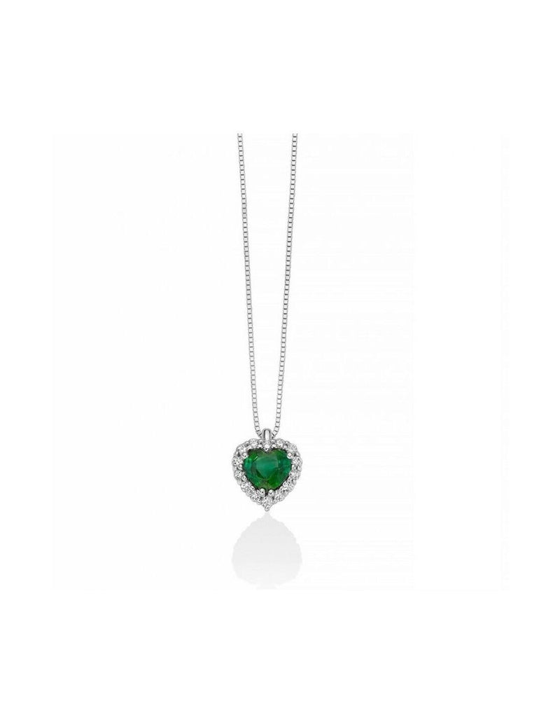 Miluna Premium Gemme Collana Smeraldo Referenza Cld4502 Nuova