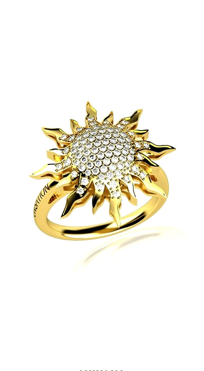 Nardelli Anello Donna Sole Referenza Suna020 Oro Giallo 18kt E Diamanti