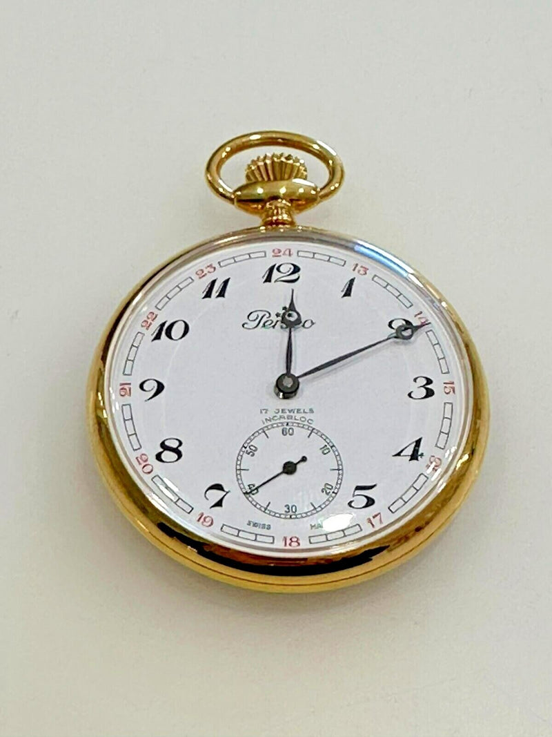 PERSEO OROLOGIO DA TASCA MOVIMENTO A CARICA MANUALE CORTEBERT 160 USATO