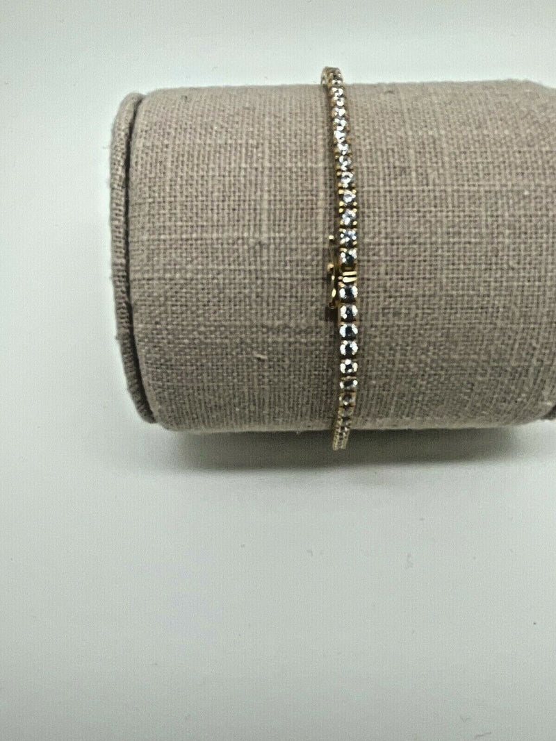 Tennis Unisex In Oro Rosa 18kt E Zirconia Cubica Gr. 7,89