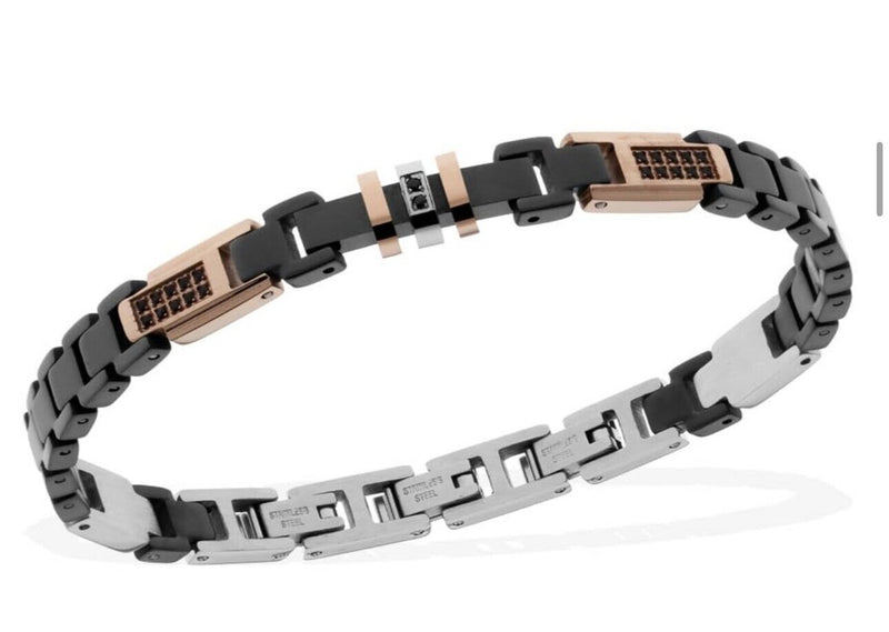 TONINO LAMBORGHINI JEWELRY Bracciale Uomo Referenza TL0036 Nuova