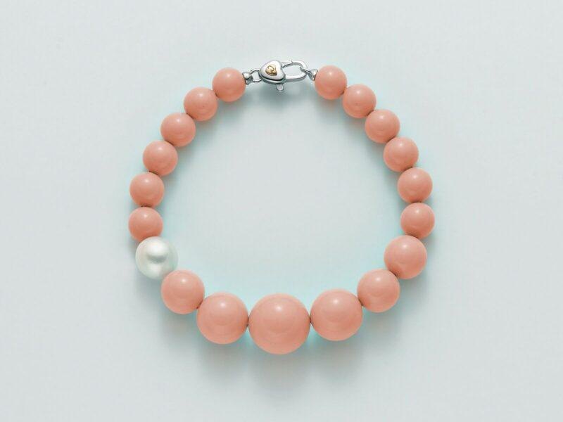 Miluna Bracciale Perle Coltivate e Agglomerato di Corallo Rosa PBR2392V Garanzia Ufficiale