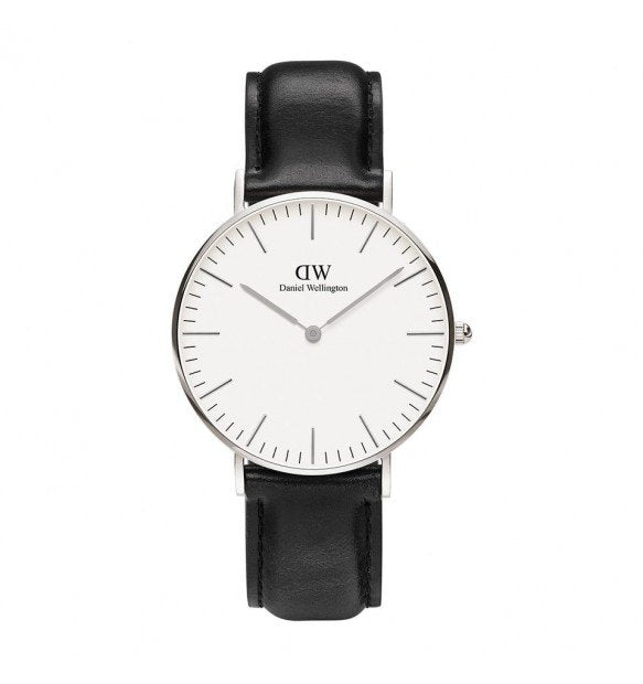 DANIEL WELLINGTON CLASSIC SHEFFIELD SILVER UOMO REFERENZA DW00100053 CASSA DA 36 MM GARANZIA UFFICIALE ITALIA