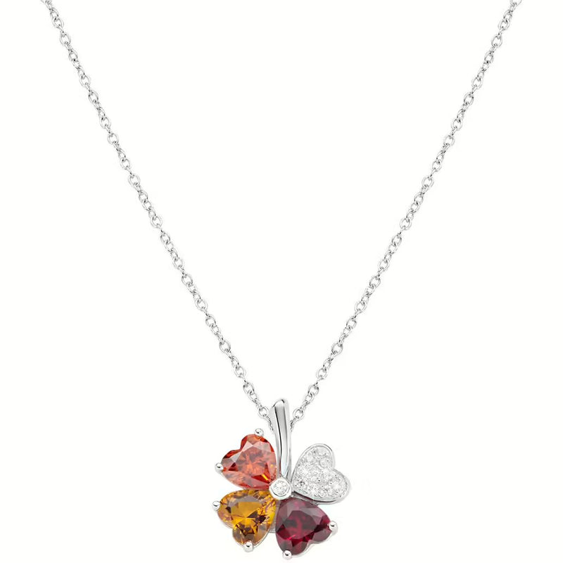 AMEN QUADRICUORE COLLANA DONNA ARGENTO 925 REFERENZA CLPQUBMAR NUOVA