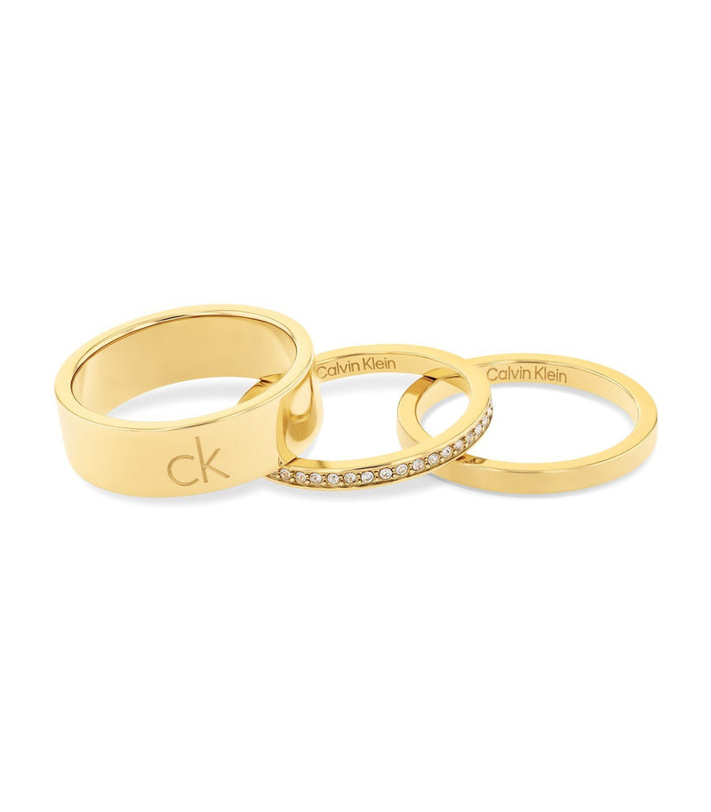 CALVIN KLEIN TRIO ANELLO DONNA REFERENZA 35000795E MISURA DITO 18