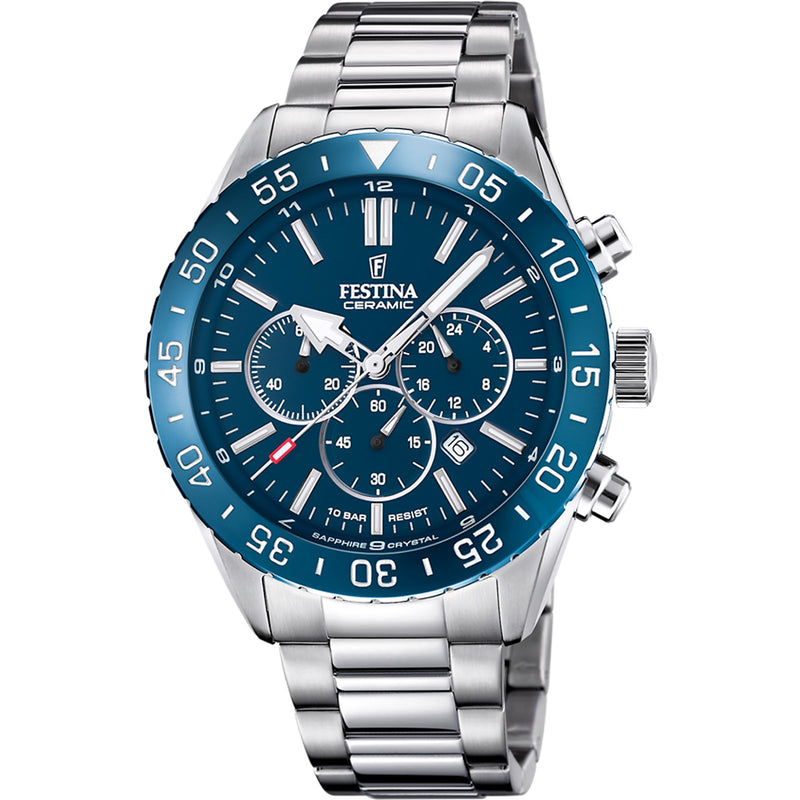 FESTINA CERAMIC CHRONO QUARZ REFERENZA F20575/2 NUOVO GARANZIA UFFICIALE