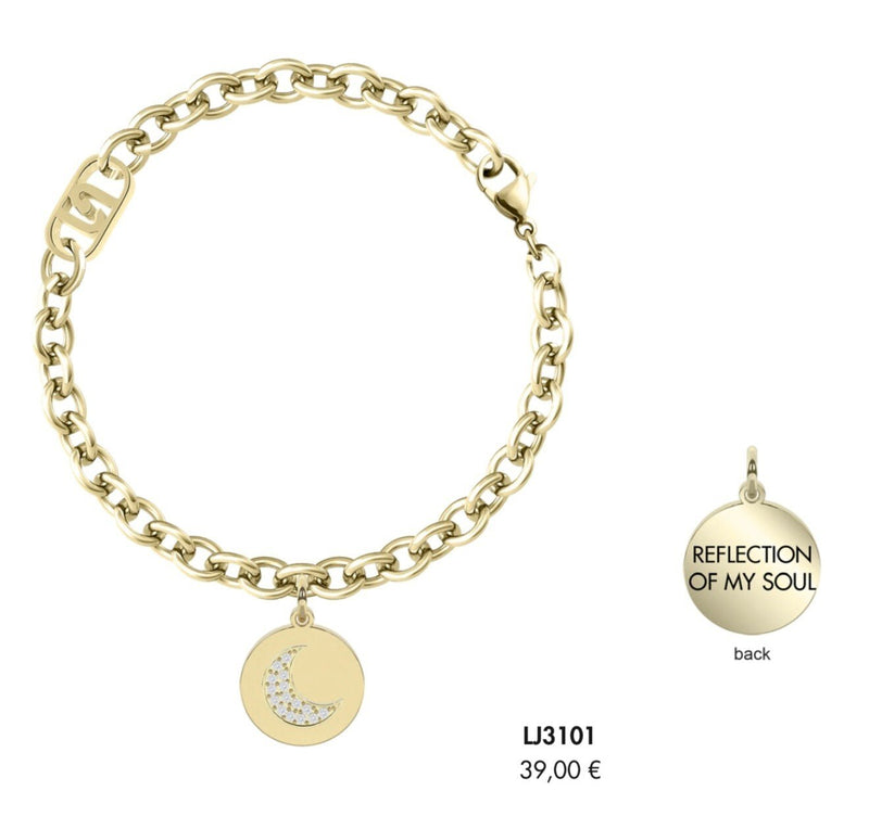 LIU JO BLOOM LUNA BRACCIALE ACCIAIO DONNA LJ3101 NUOVO