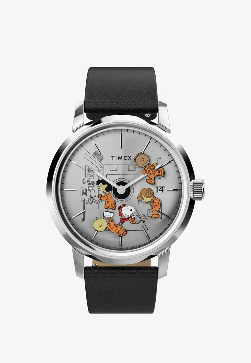 Timex Marlin Peanuts Snoopy Space Automatico Uomo TW2W87200 Nuovo