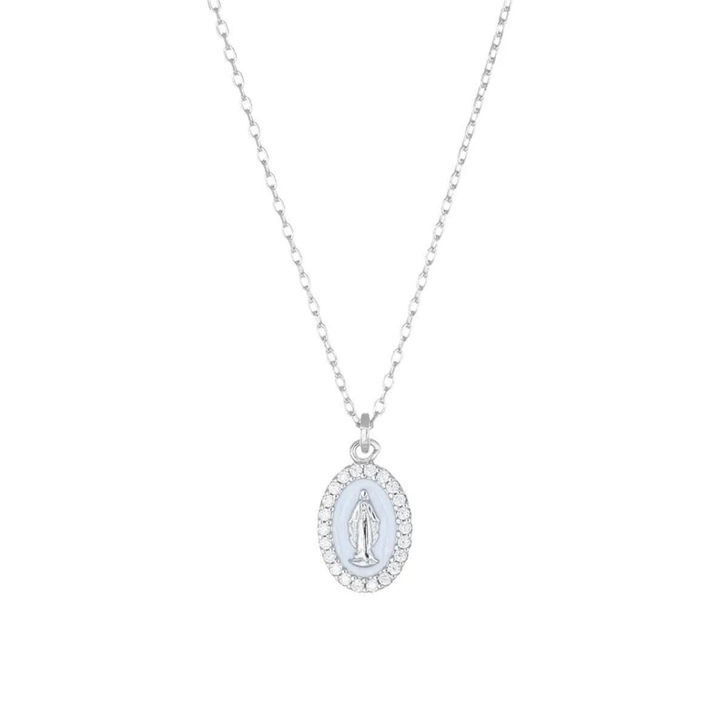 AMEN COLLANA MINI MEDAGLIA MIRACOLOSA ARGENTO 925 REFERENZA CLMISMBB NUOVA