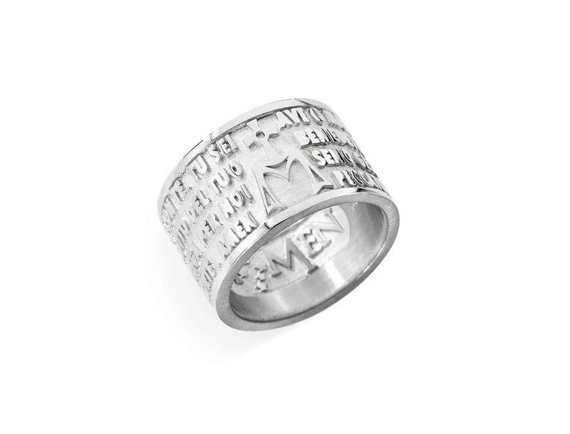 AMEN ANELLO AVE MARIA UNISEX ARGENTO 925 REFERENZA AM-18 NUOVI
