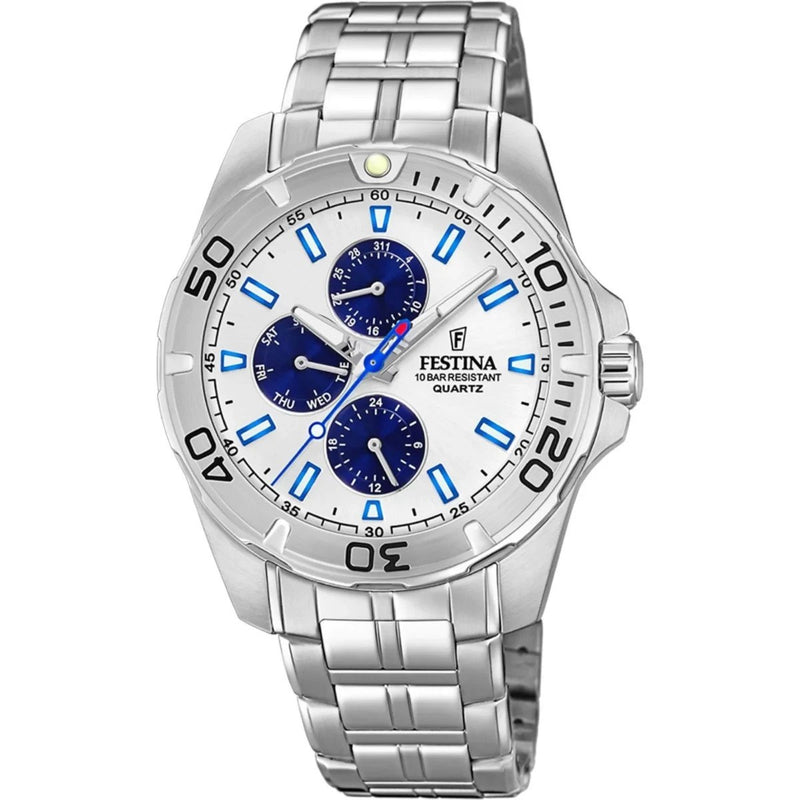 FESTINA MULTIFUNZIONE QUARZ REFERENZA F20445/1 NUOVO GARANZIA UFFICIALE