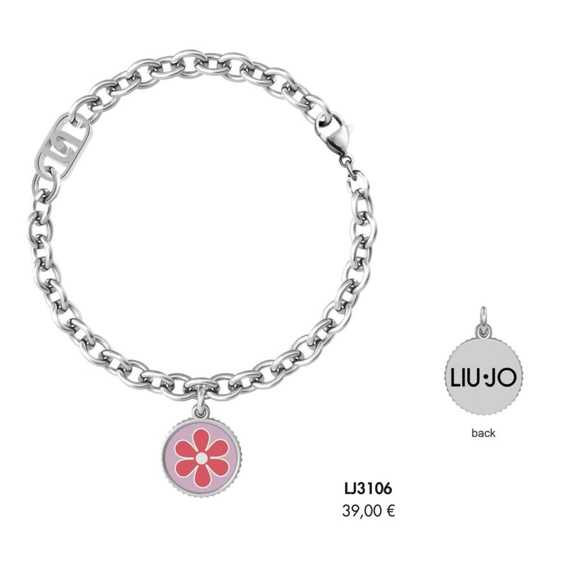 LIU JO BLOOM FIORE BRACCIALE ACCIAIO DONNA LJ3106 NUOVO