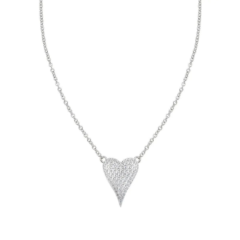 AMEN COLLANA CUORE ALLUNGATO ARGENTO 925 REFERENZA CLHLUBBZ NUOVA