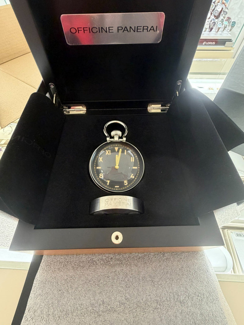 PANERAI TABLE CLOCK OROLOGIO DA SCRIVANIA PAM00651 MAI USATO