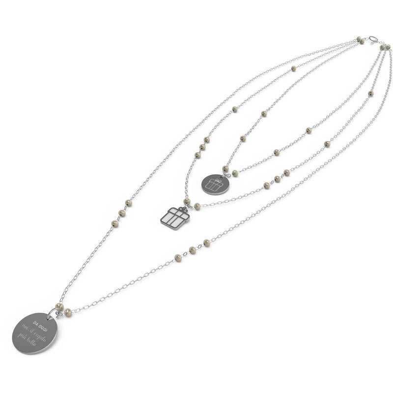 10 Buoni Propositi Collana Donna N9822/ch Da Oggi Noi Il Regalo Piu' Bello