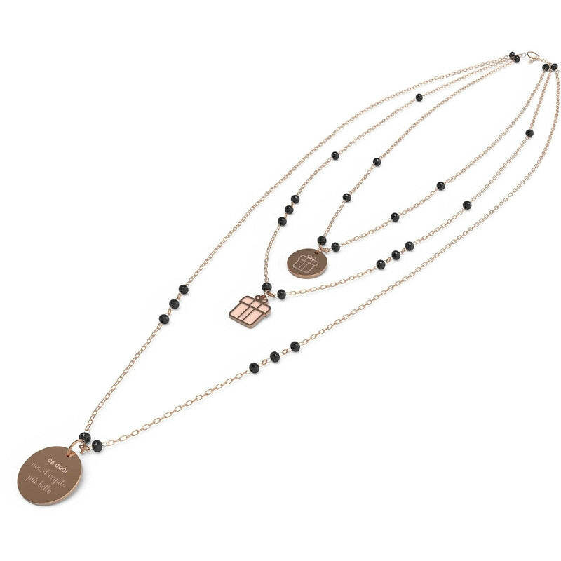 10 Buoni Propositi Collana Donna N9822ro/n Oggi Noi Il Regalo Piu' Bello