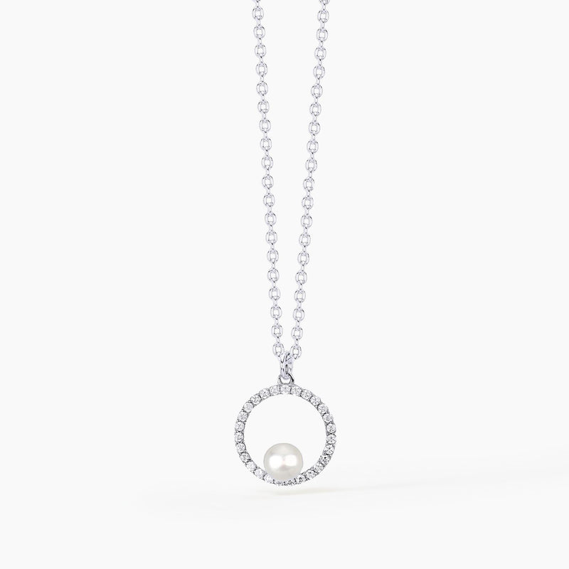 Mabina Sunrise Collana Argento 925 E Perla Naturale Coltivata Referenza
