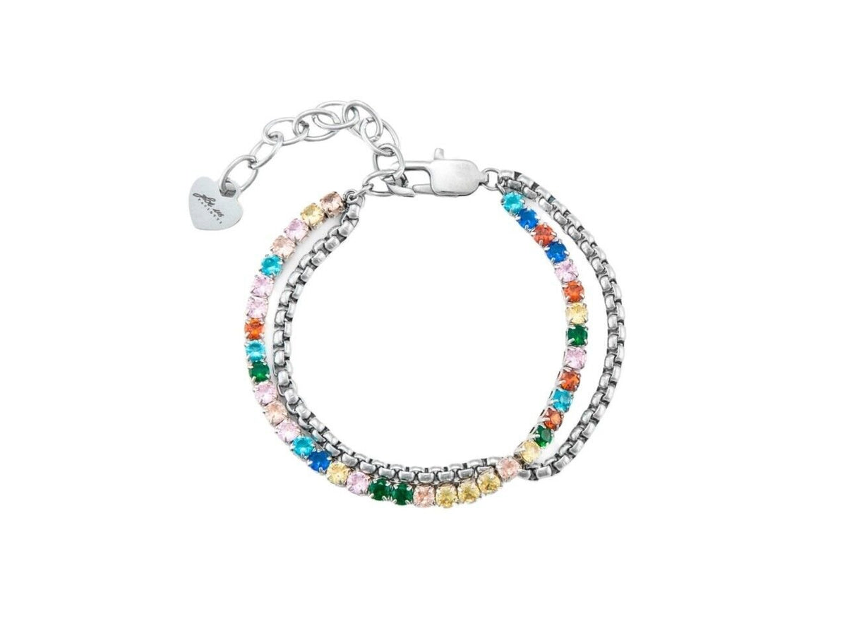 4us Cesare Paciotti Tennis Bracciale Donna 4UBR7120W Nuovo