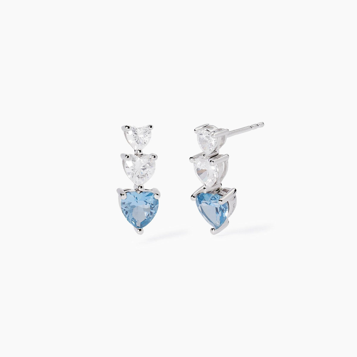 Mabina Gioielli Lovely Orecchini Argento con Acquamarina Sintetica Referenza 563848