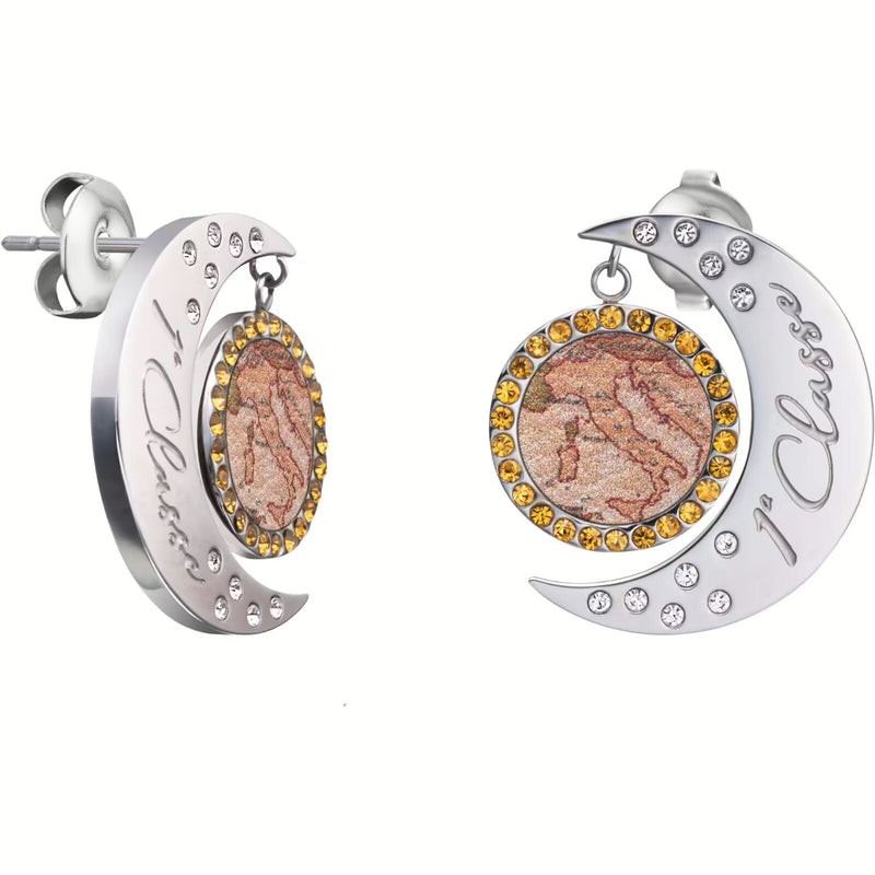 Alviero Martini Prima Classe Sun And Moon Avenue Orecchini ACJ0115 Nuovi