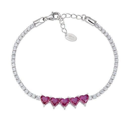 Amen Tennis Bracciale Donna Argento 925 Referenza Bt5cubrbz Nuovo