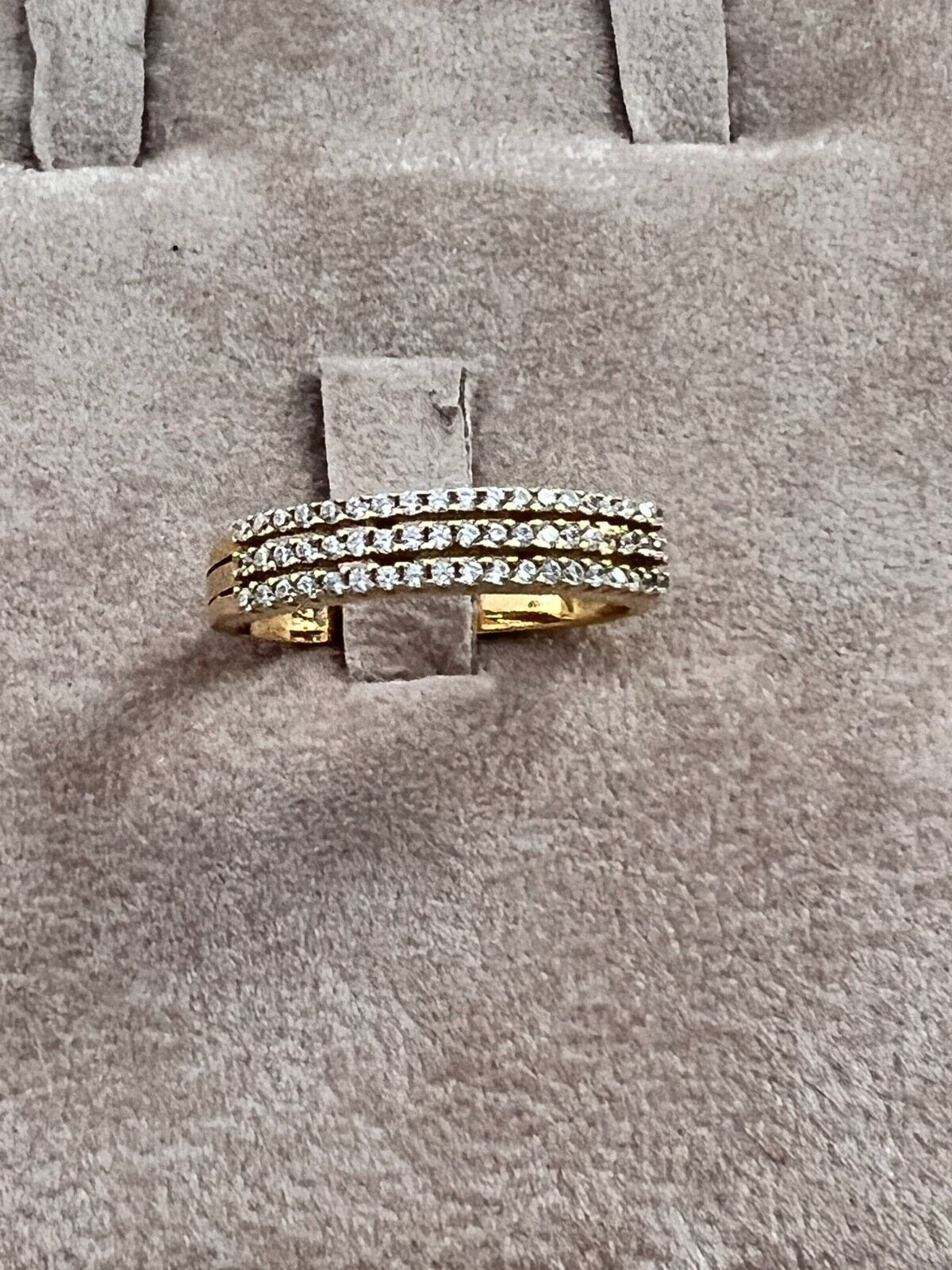 Anello Donna Oro Giallo 18kt Misura Dito 18, Grammi 3,76 Nuovo
