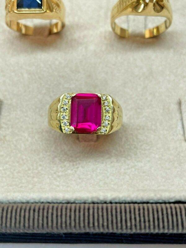 Anello Uomo Oro Giallo 18k Misura Dito 22,5 Grammi 6,05 Nuovo