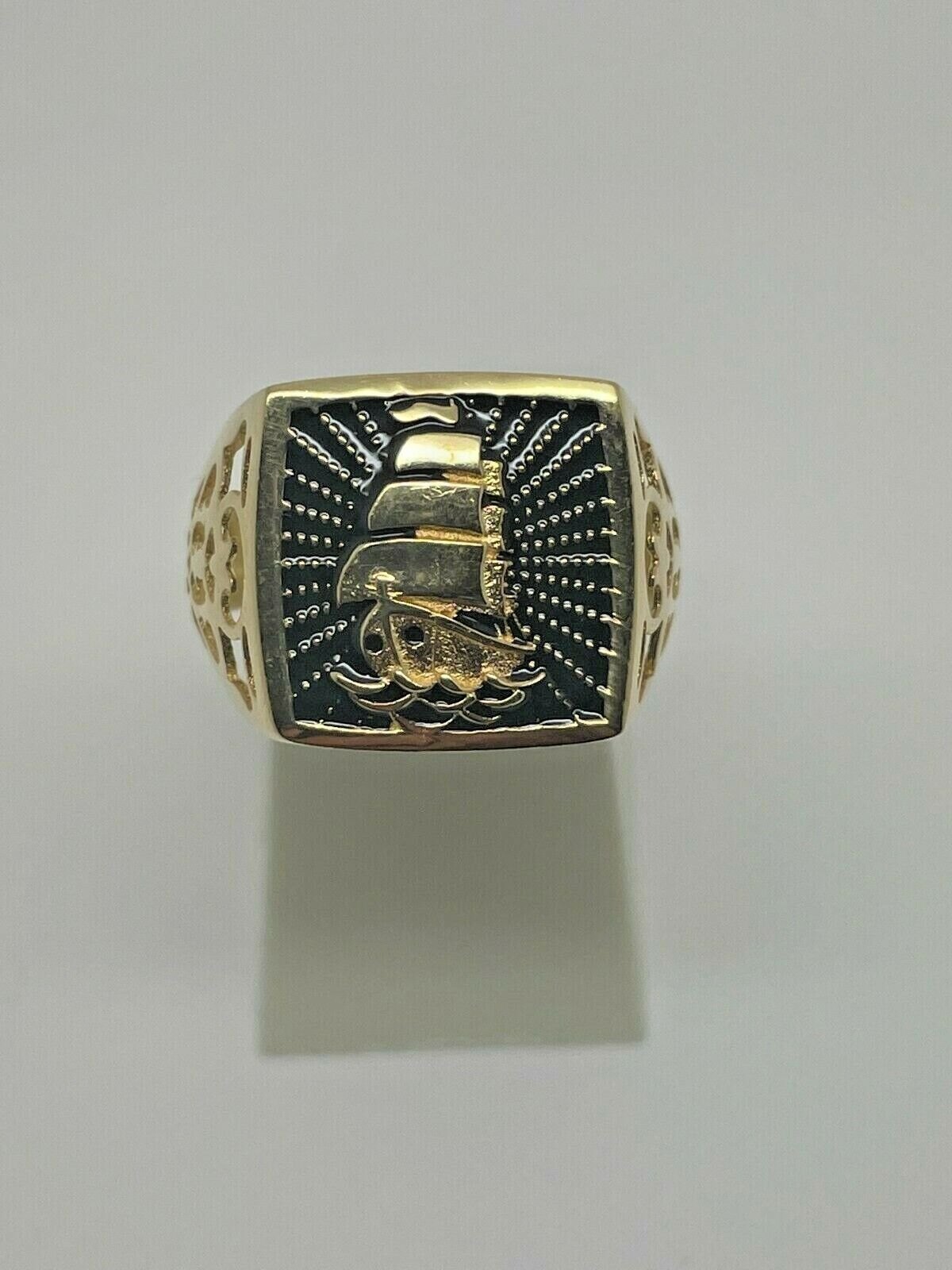 Anello Uomo Oro Giallo 18k Misura Dito 23 Grammi 4,49 Nuovo