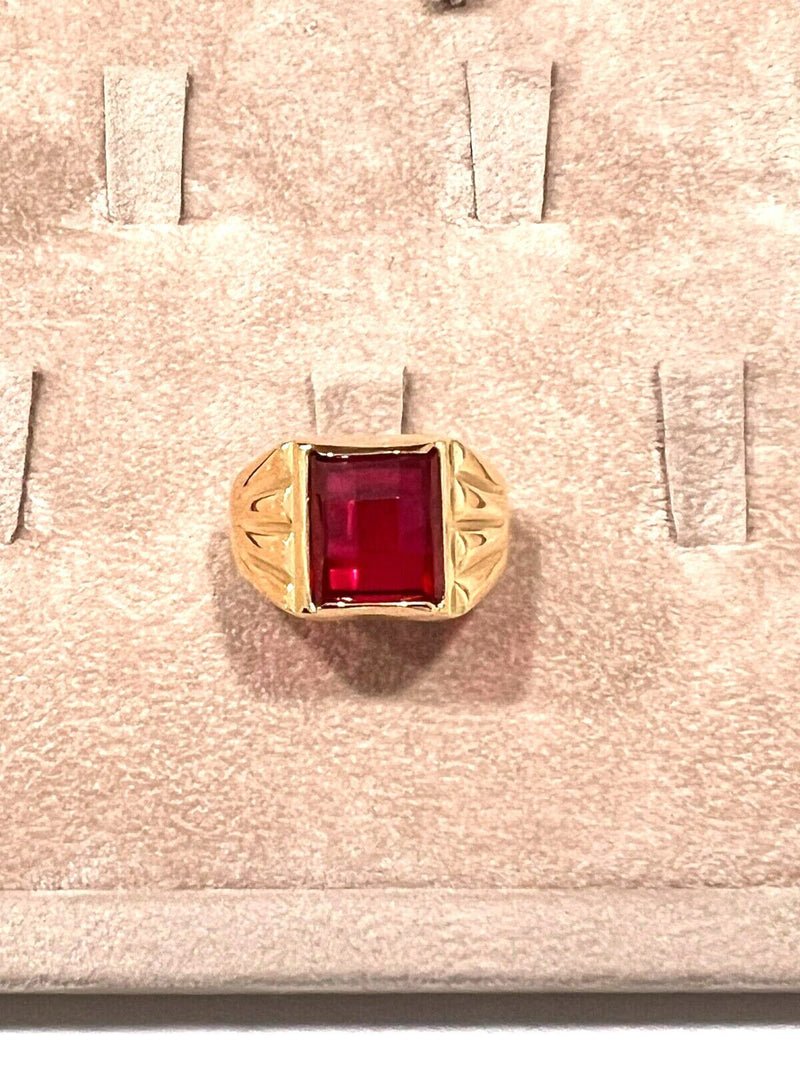 Anello Uomo Oro Giallo 18kt Misura Dito 27 Grammi 12,23 Nuovo
