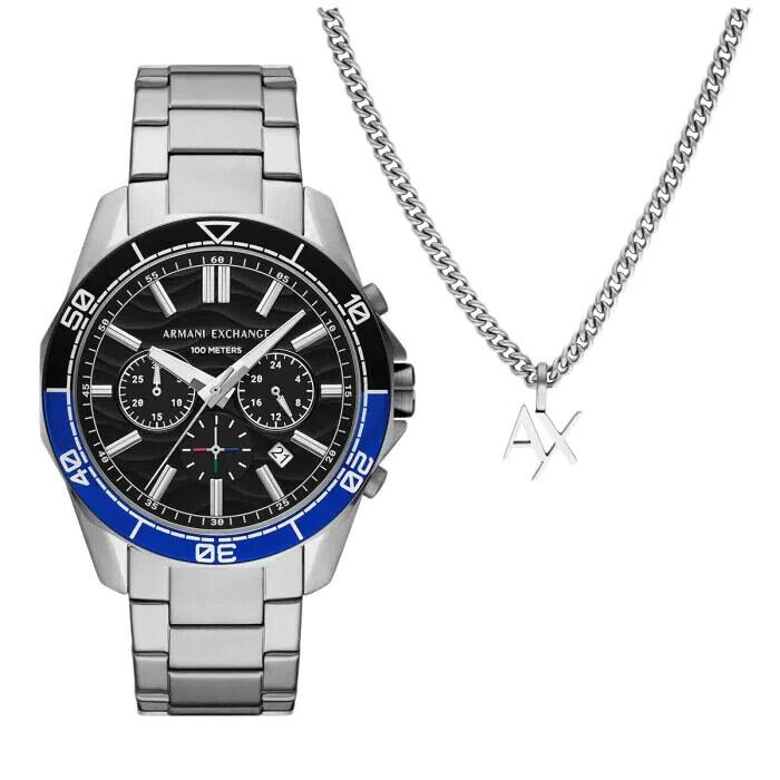 Armani Exchange Spencer Crono Uomo AX7166SET Garanzia Ufficiale